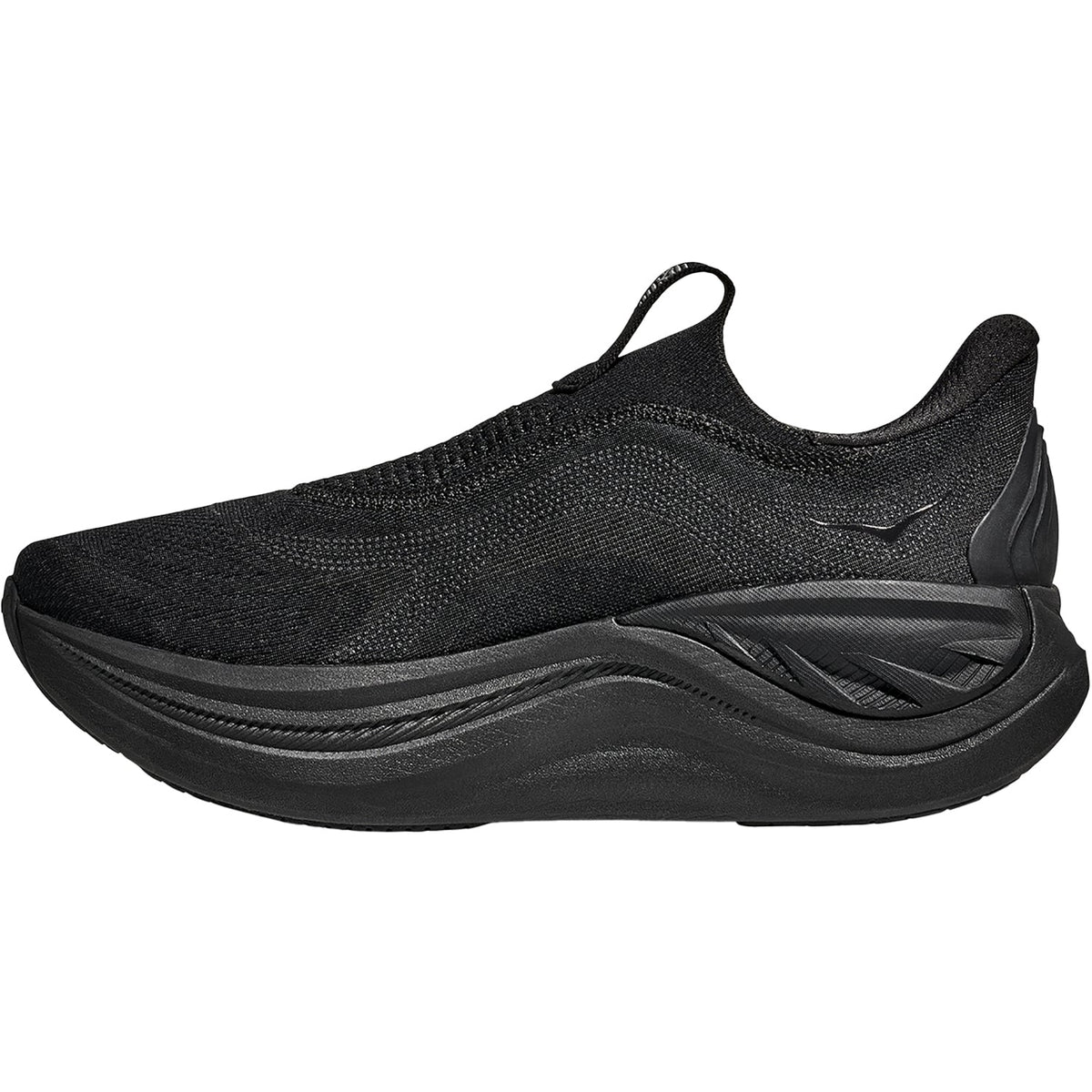 HOKA Skyward Laceless Men's Athletic Shoes Recovery Slip Ons Black/Black