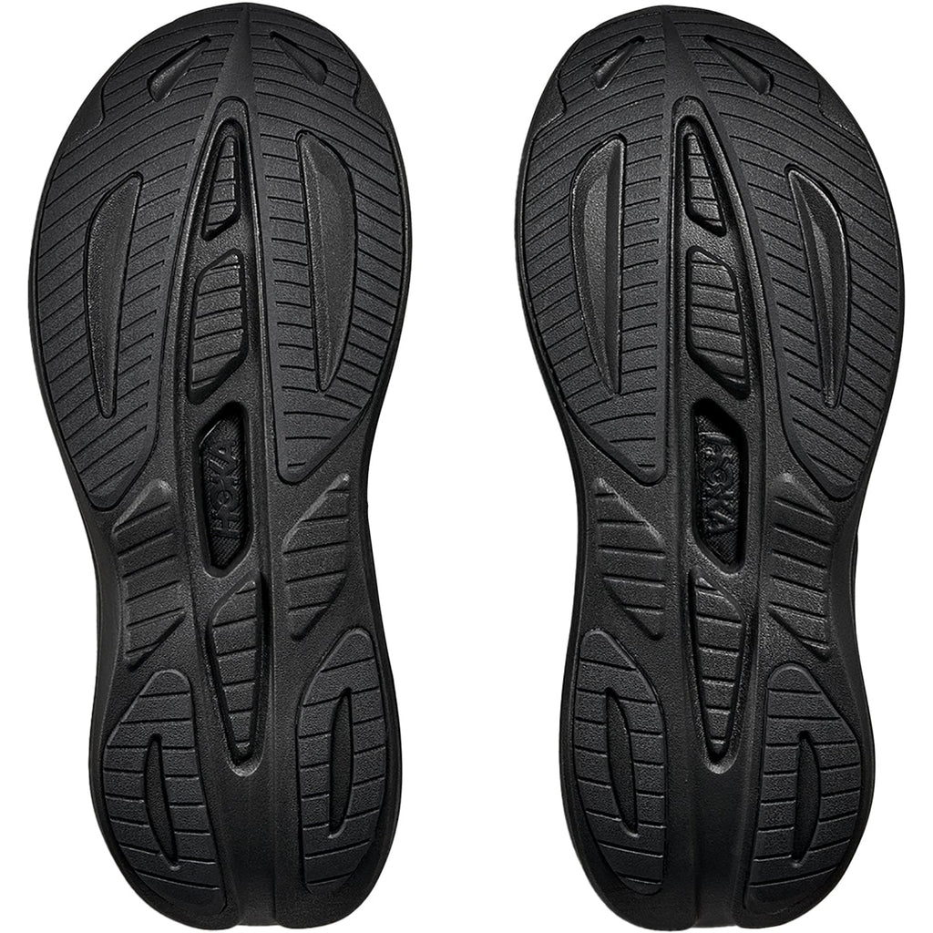 HOKA Skyward Laceless Men's Athletic Shoes Recovery Slip Ons Black/Black