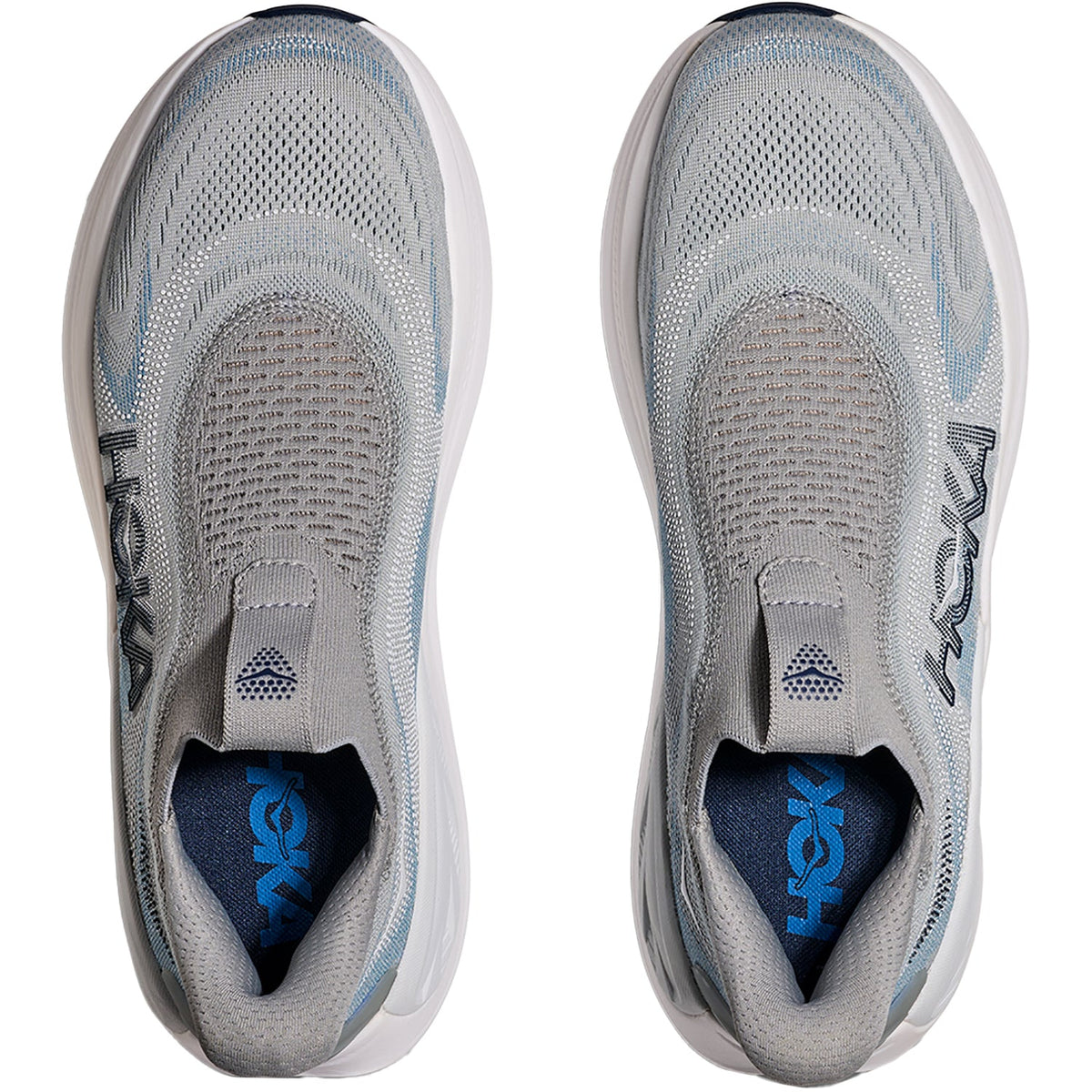 HOKA Skyward Laceless Men's Athletic Shoes Recovery Slip Ons Stardust/Stellar Grey