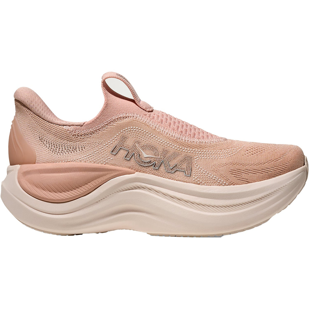 HOKA Skyward Laceless Women's Athletic Shoes Recovery Slip Ons Rose Latte/Rose Cream