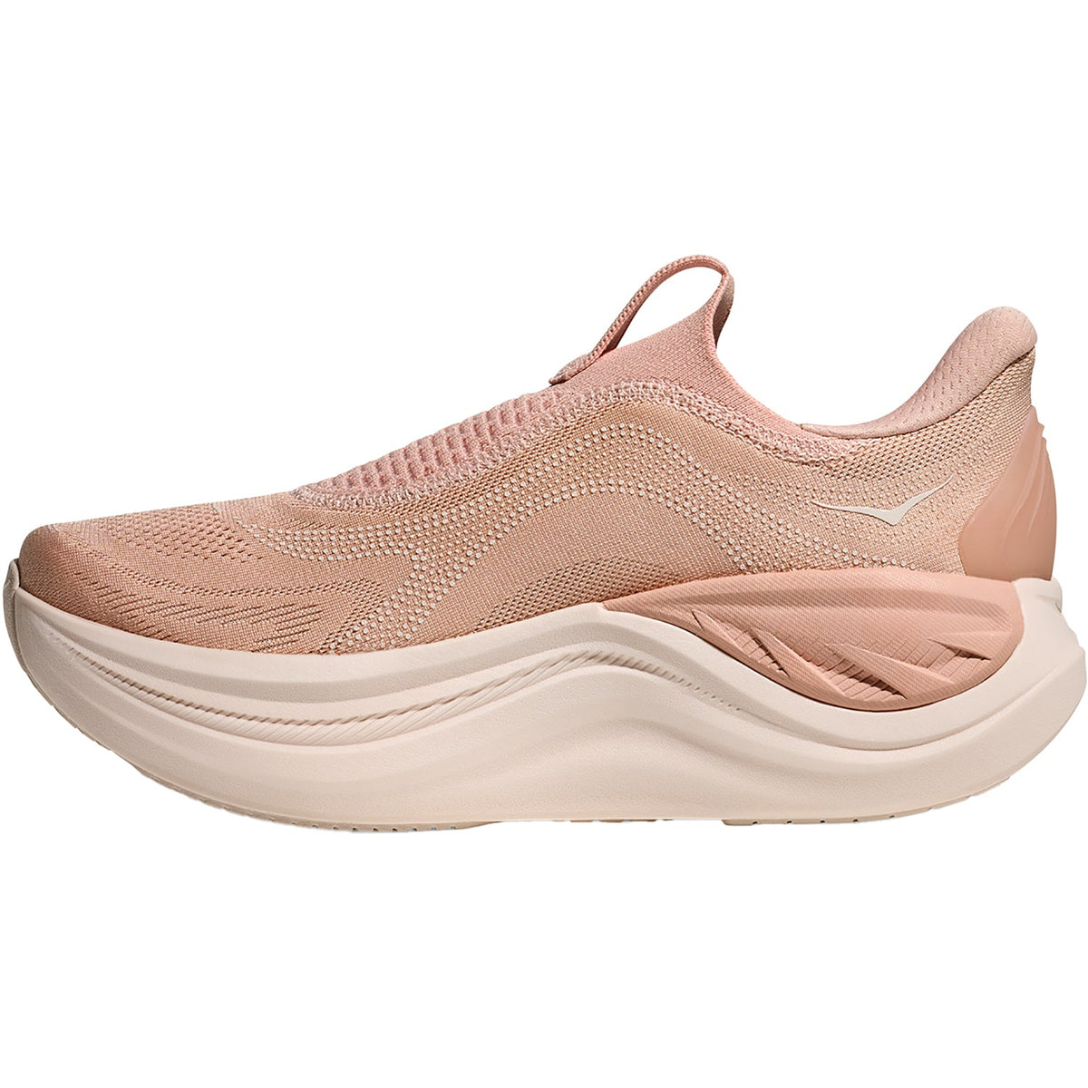 HOKA Skyward Laceless Women's Athletic Shoes Recovery Slip Ons Rose Latte/Rose Cream