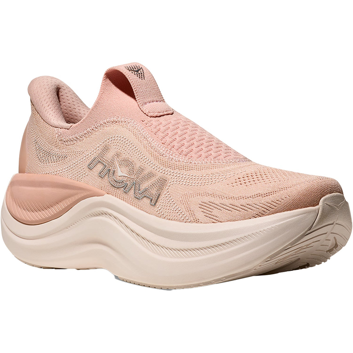 HOKA Skyward Laceless Women's Athletic Shoes Recovery Slip Ons Rose Latte/Rose Cream