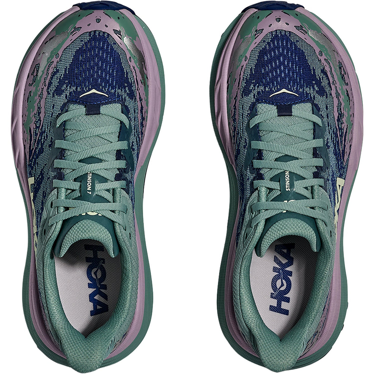 HOKA Stinson 7 Women's Hiking Shoes Rosemary/Fragrant Lilac (Stability Support/Trail)