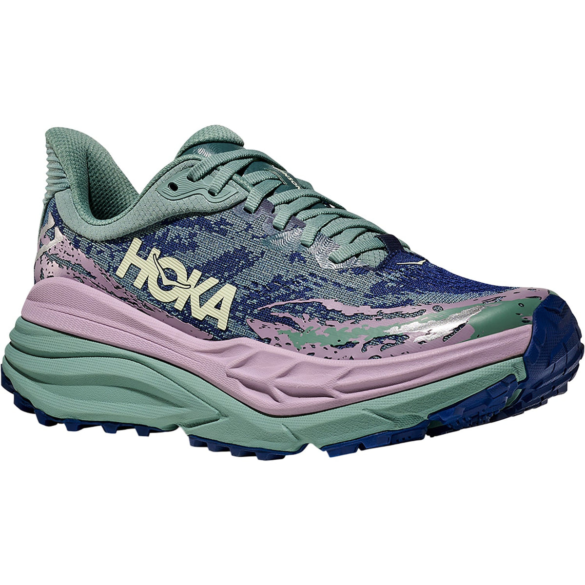 HOKA Stinson 7 Women's Hiking Shoes Rosemary/Fragrant Lilac (Stability Support/Trail)