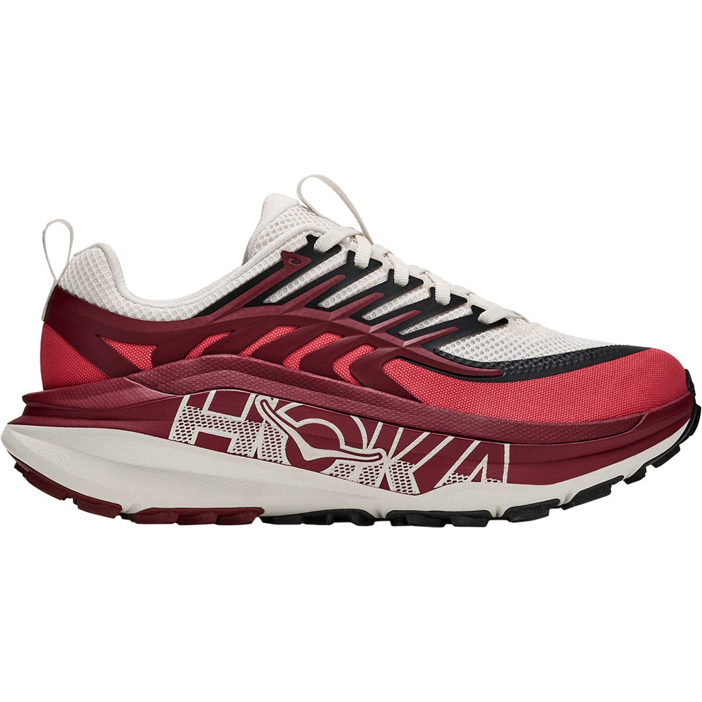 HOKA Stinson 8 Women's Athletic Shoes Alabaster/Varsity Burgundy