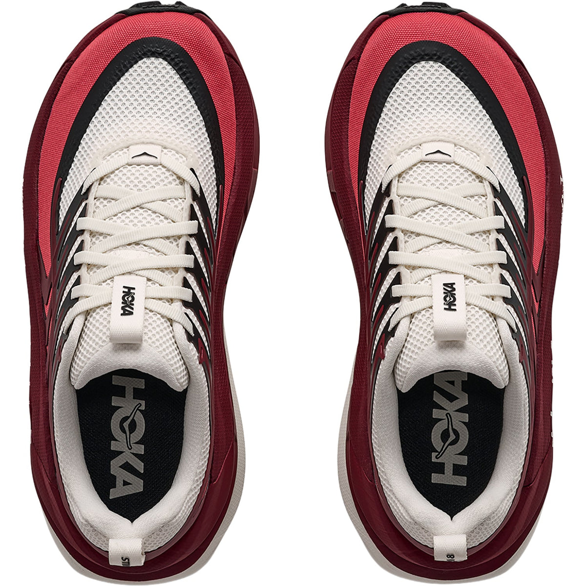 HOKA Stinson 8 Women's Athletic Shoes Alabaster/Varsity Burgundy