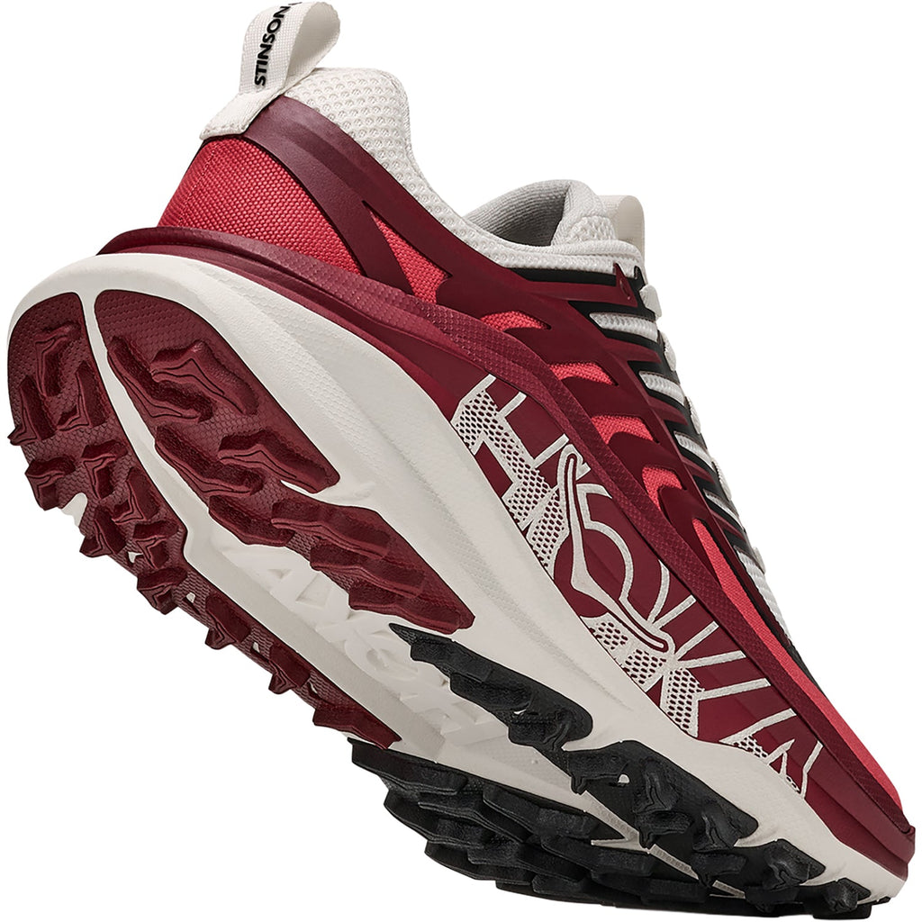 HOKA Stinson 8 Women's Athletic Shoes Alabaster/Varsity Burgundy