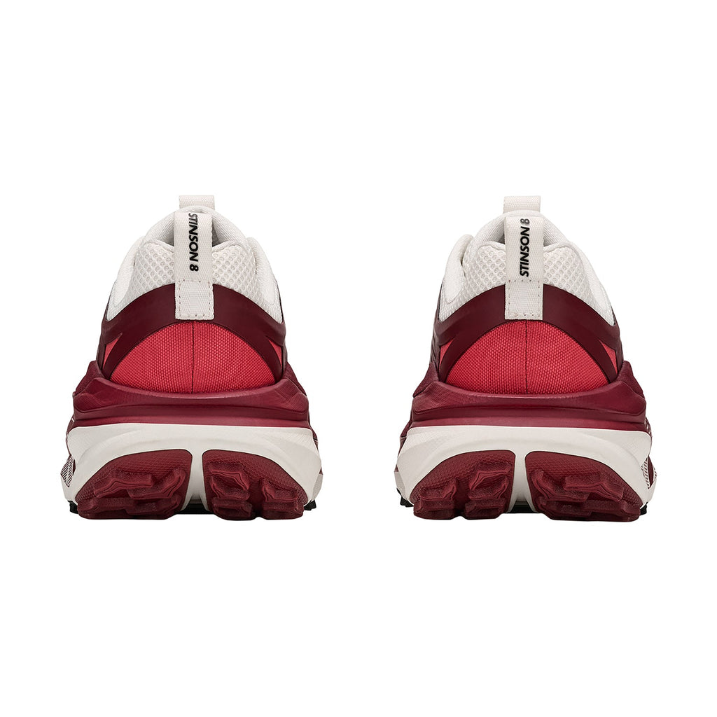HOKA Stinson 8 Women's Athletic Shoes Alabaster/Varsity Burgundy
