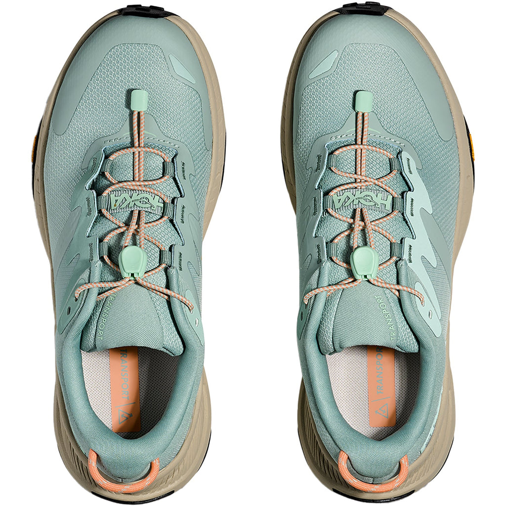 HOKA Transport Women's Athletic Shoes Jade/Oyster Mushroom