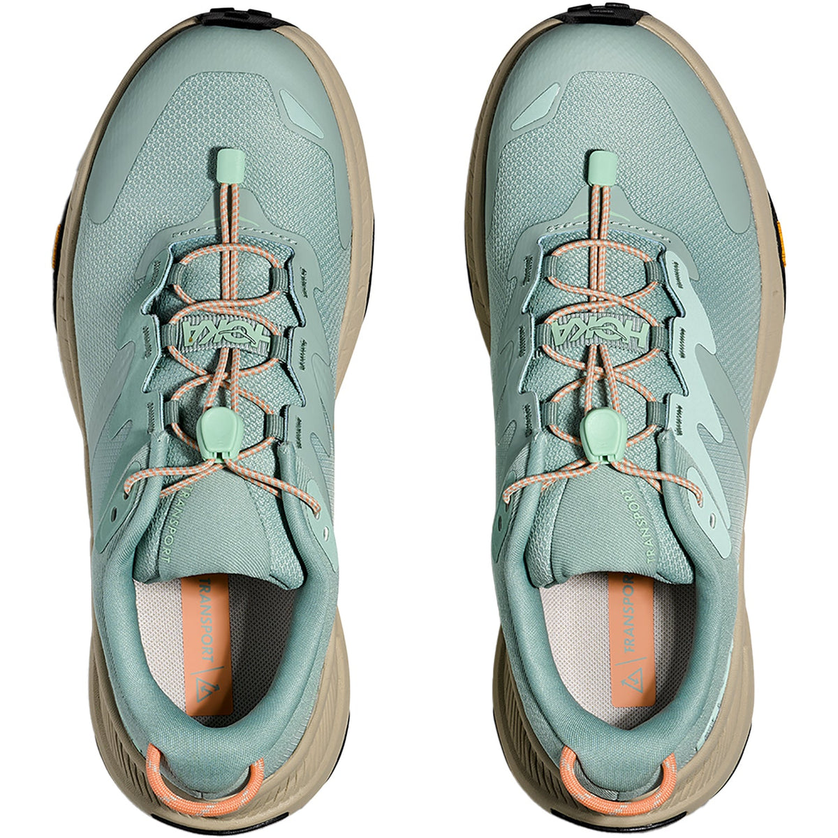 HOKA Transport Women's Athletic Shoes Jade/Oyster Mushroom