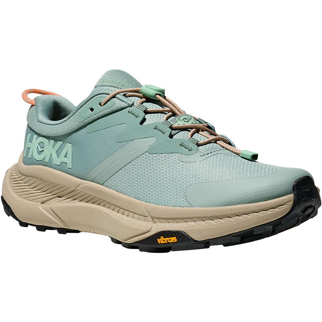 HOKA Transport Women's Athletic Shoes Jade/Oyster Mushroom