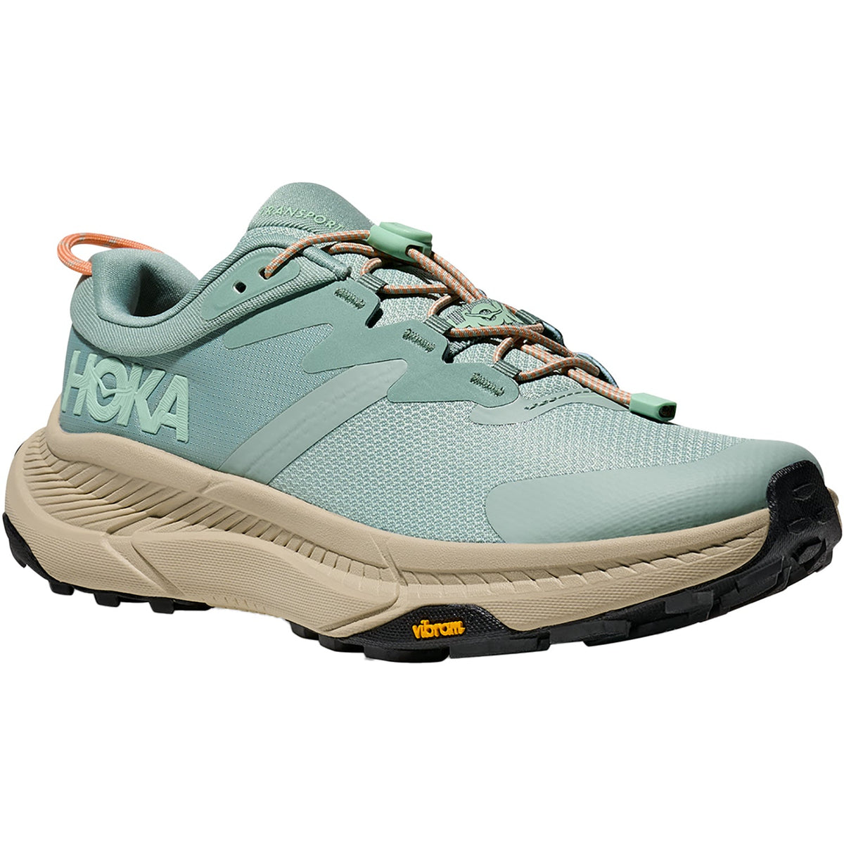 HOKA Transport Women's Athletic Shoes Jade/Oyster Mushroom