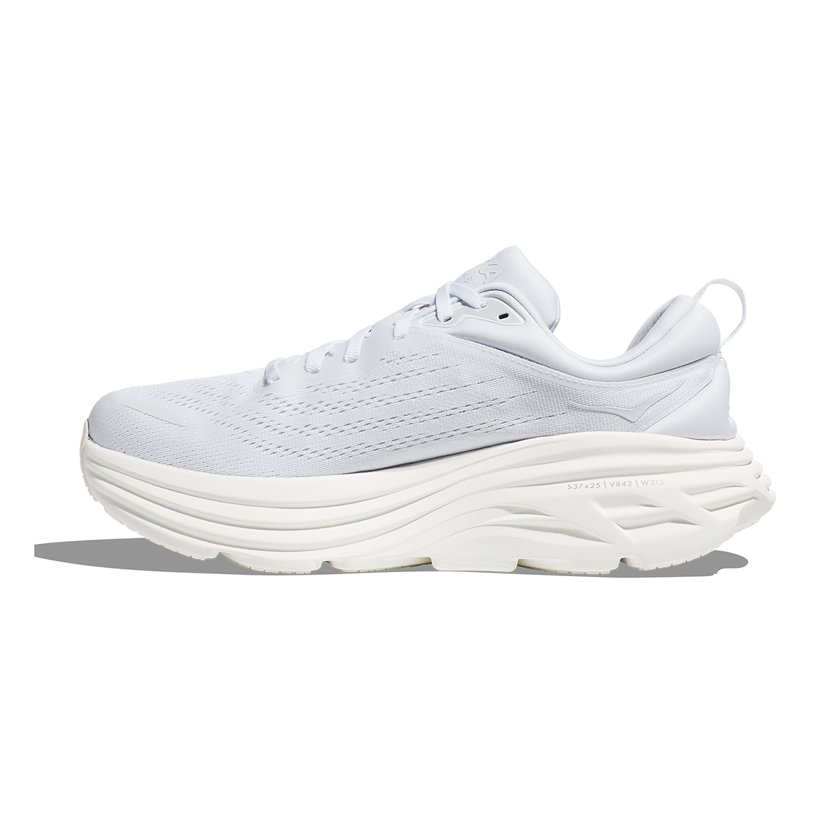 HOKA Bondi 8 - White - White Men's Shoes