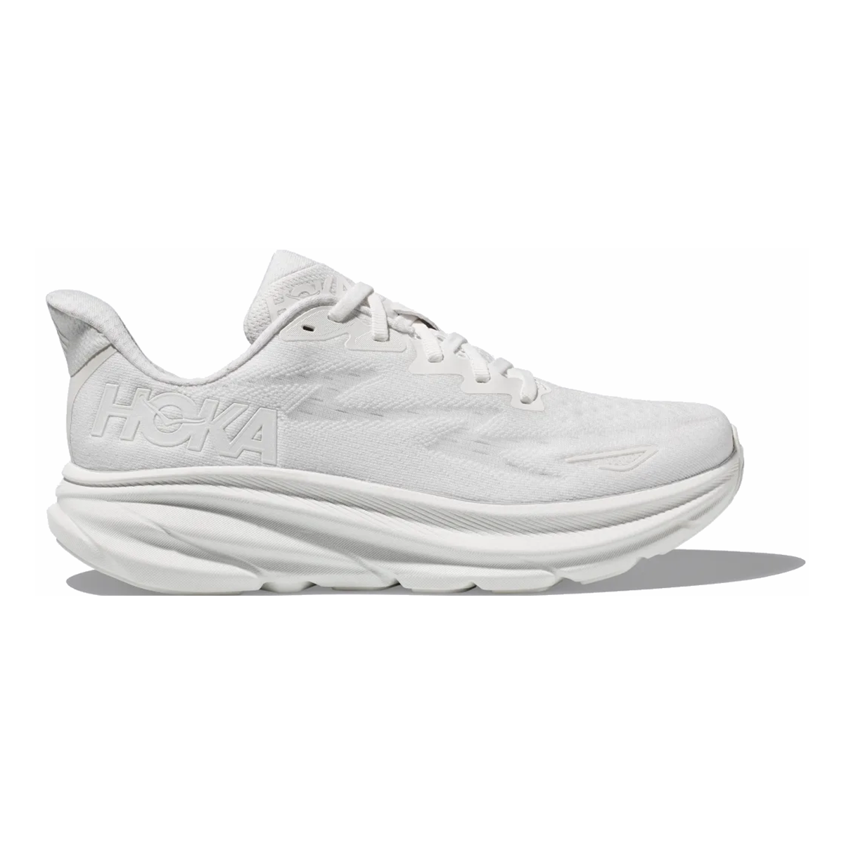 HOKA Clifton 9 - White - White Women's Running Shoes