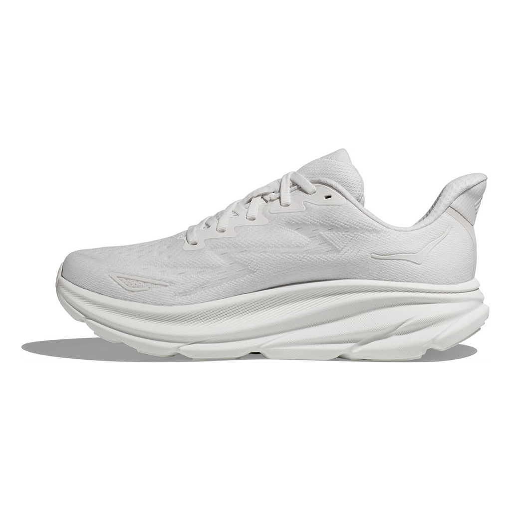 HOKA Clifton 9 - White - White Women's Running Shoes