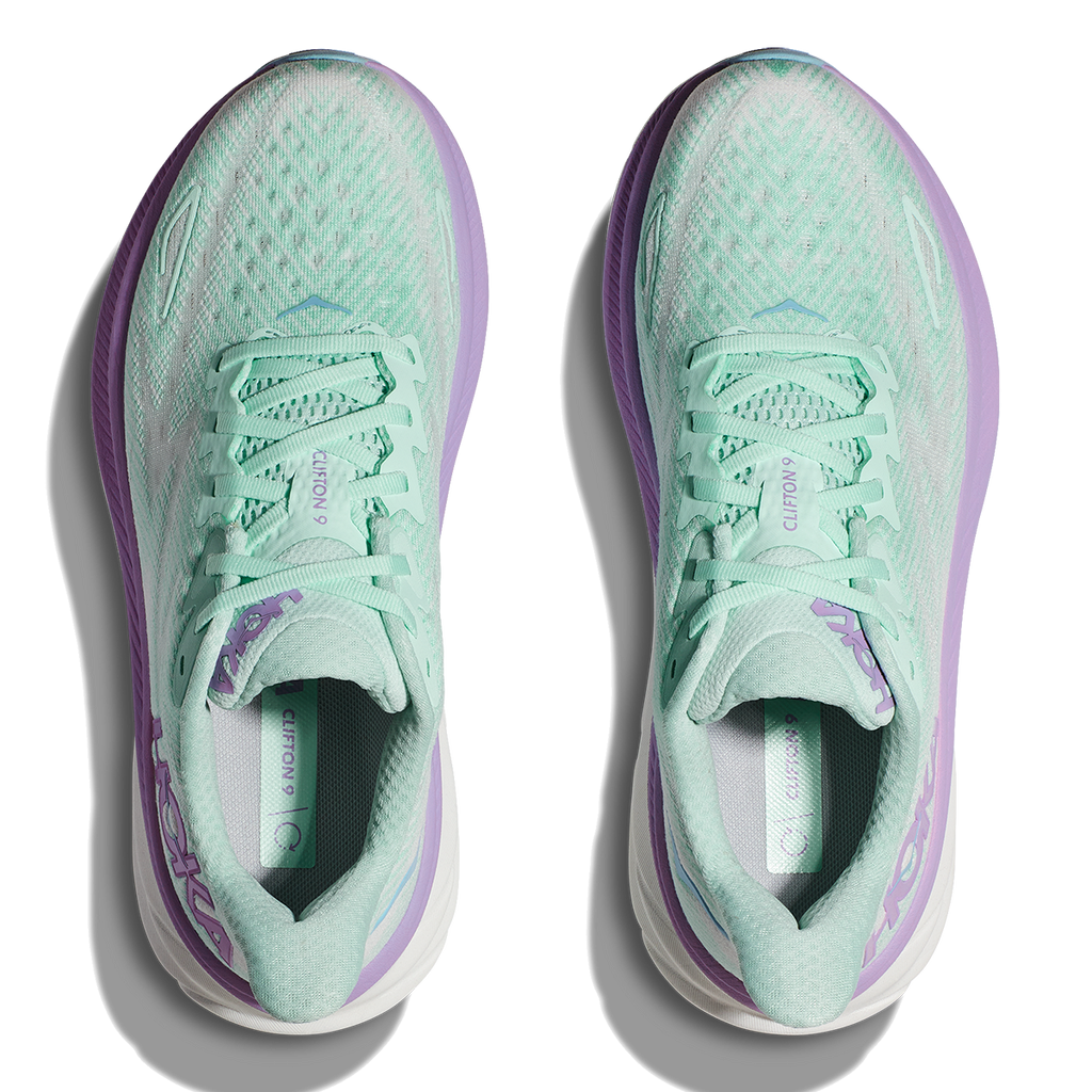HOKA Clifton 9 - Sunlit Ocean - Lilac Mist Women's Running Shoes