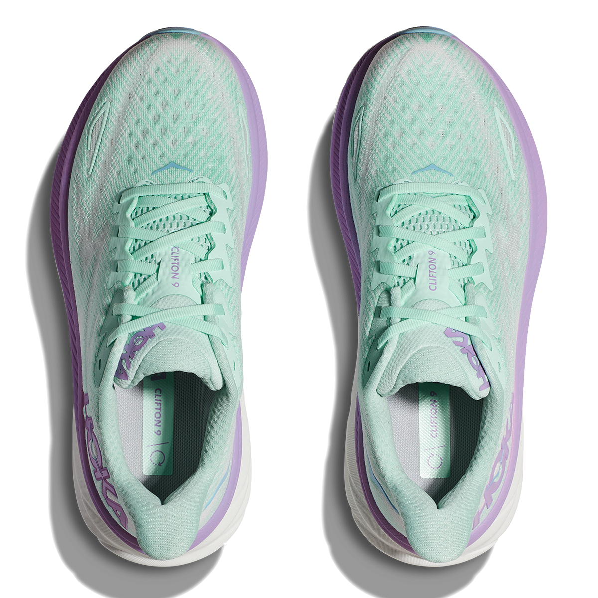 HOKA Clifton 9 - Sunlit Ocean - Lilac Mist Women's Running Shoes